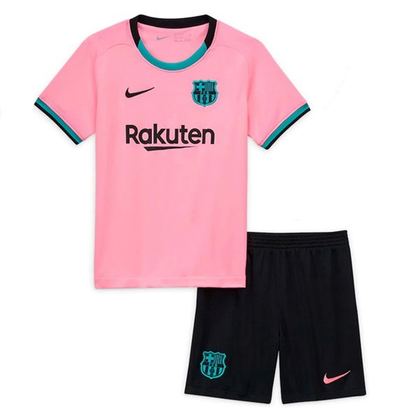 Camiseta Barcelona 3ª Kit Niños 2020 2021 Rosa